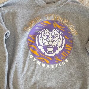 LSU Tigers Gymnastics Gray Sweatshirt